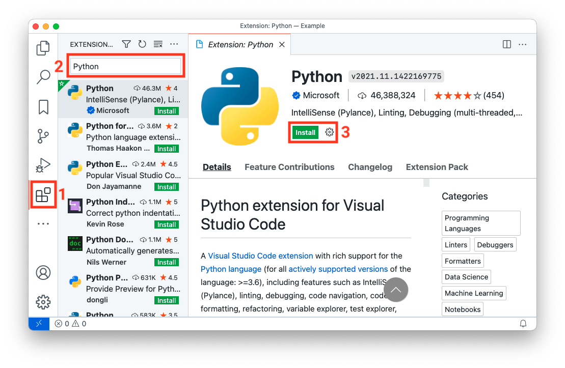 visual studio code python extension